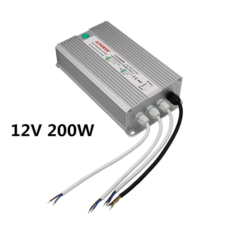 Светодиодный IP67 Водонепроницаемый источник питания AC110-220V до 200 Вт 250 Вт 300 Вт высокомощный наружный линейный светильник оборудование для
