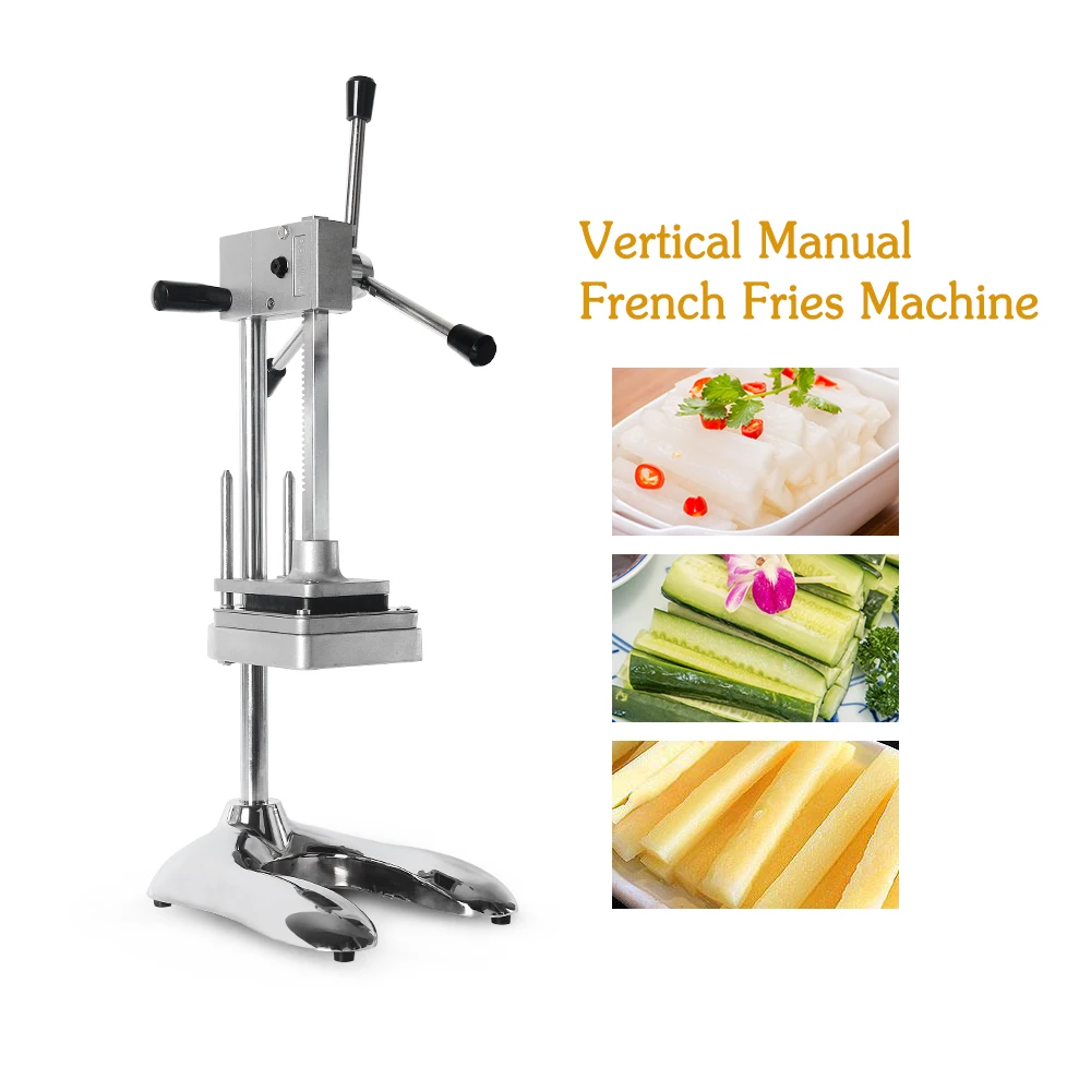 

ITOP Manual Potato Slicer Machine Kitchen Tool French Fries Vegetable Cucumber Slicer Fries Cutting Machine 6/9/13MM Blade