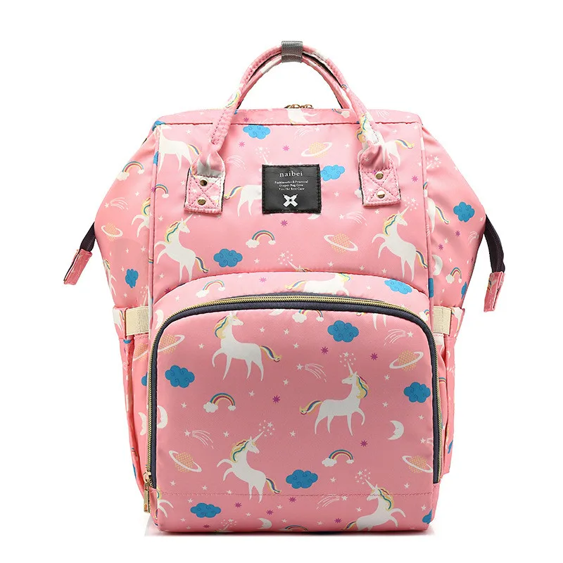 Unicorn Mummy bag multi-function large capacity waterproof backpack Backpack multi-function out of mother-to-child bag08
