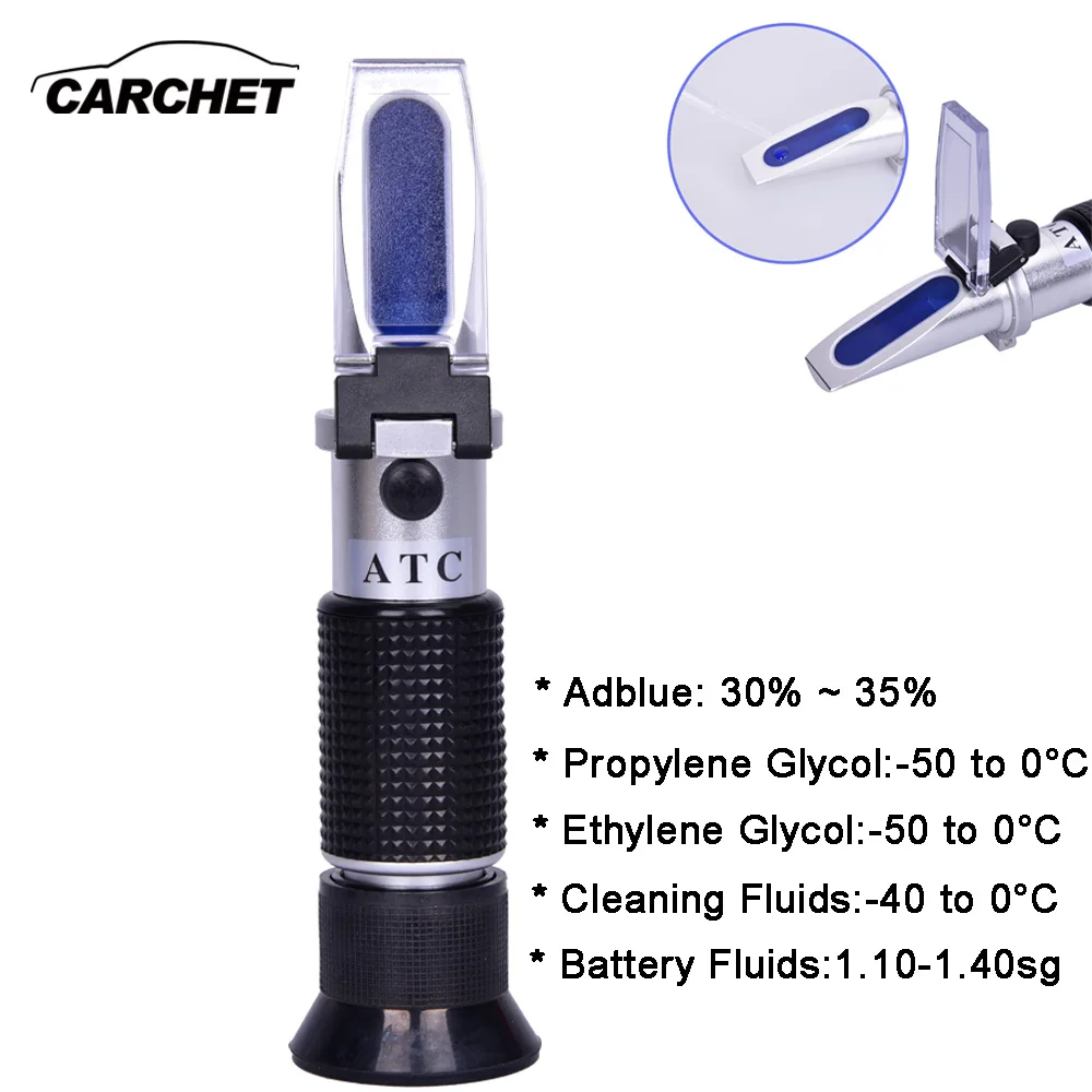 

CARCHET Automotive Antifreez Refractometer for Car Antifreeze Tester Antifreeze Water Battery Refractometer Antifreeze Tester