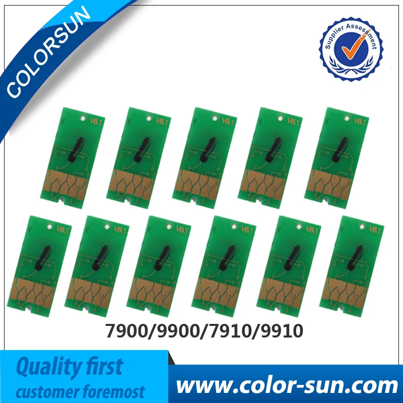 Новые 11 видов цветов Сменные чипы для принтера Epson Stylus 7900 9900 7910 9910 | Компьютеры и