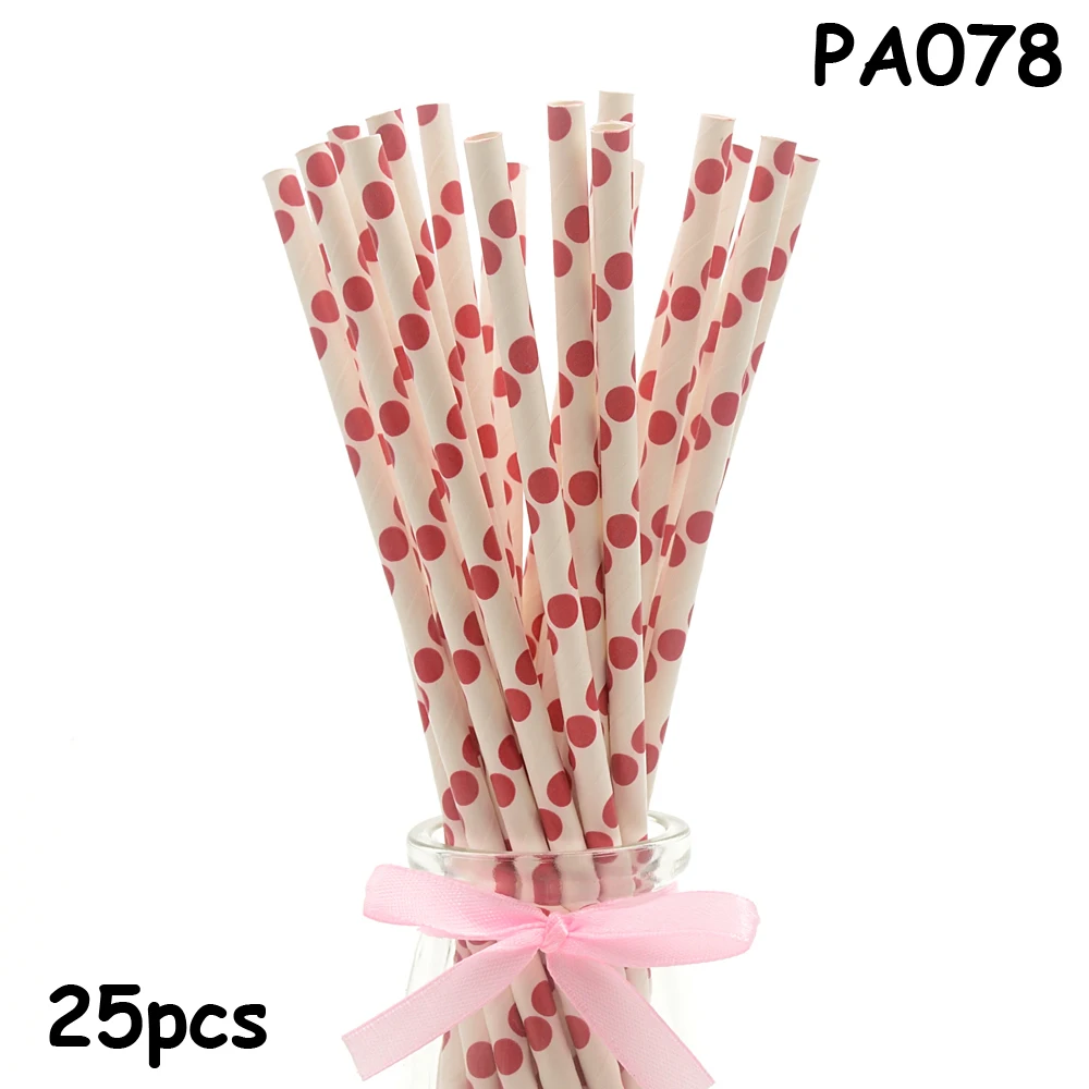 25pcs Drinking Paper Straws Gold Heart Star Stripe Paper Straws For Birthday Baby Shower Decoration Gift Party Event Supplies - Цвет: PA078