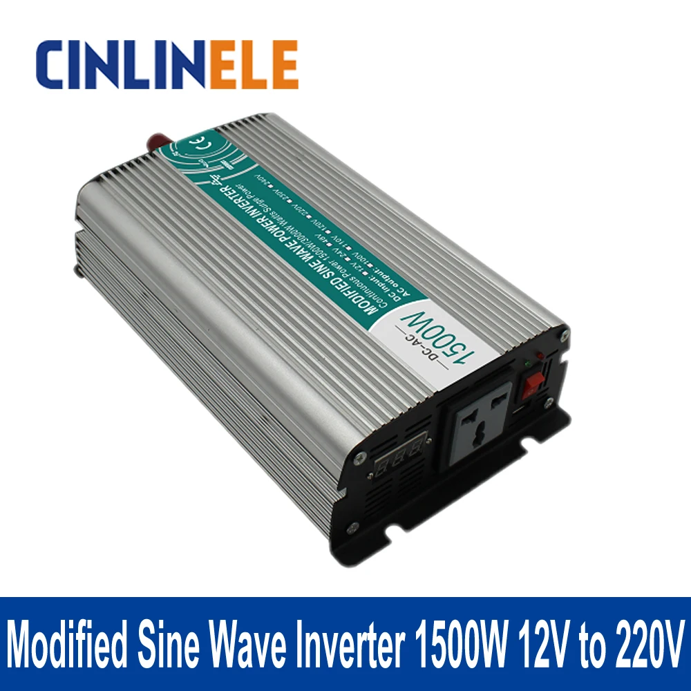 

Shine Series Modified Sine Wave Inverter 1500W CLM1500A-122 DC 12V to AC 220V 1500W Surge Power 3000W