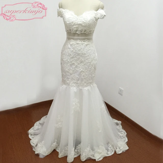 más nuevos vestidos de novia tribunal tren cariño escote de encaje