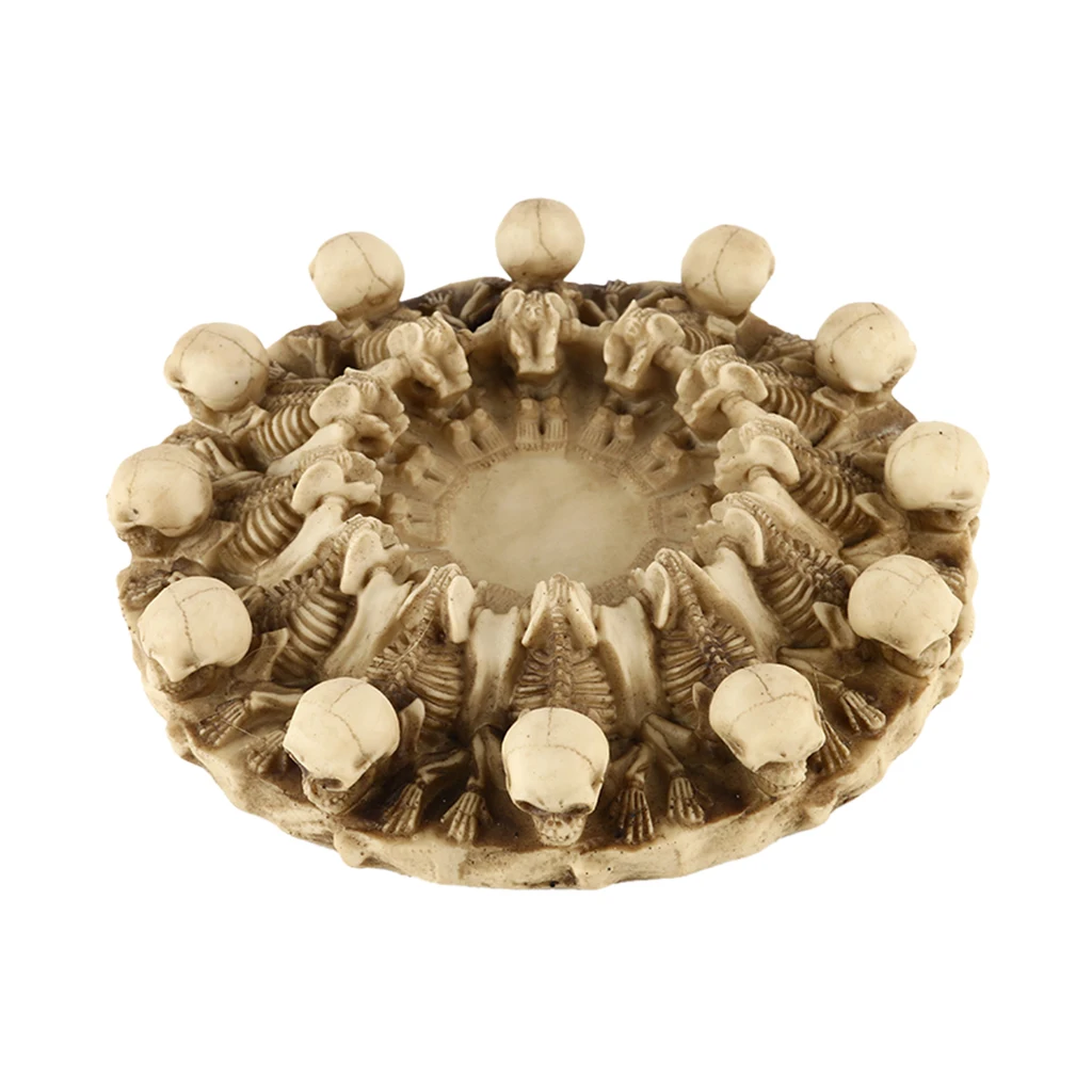 Skull Bones Skeleton Themed Poly Resin Ashtray Tobacco Collectable Novelty#1