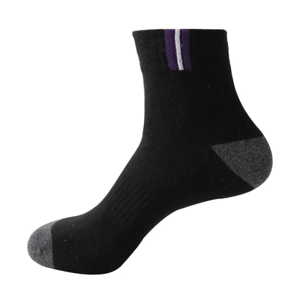 1 пара хлопковых мужских абсорбирующих спортивных дезодорантов для пота парные носки для бега Дышащие носки