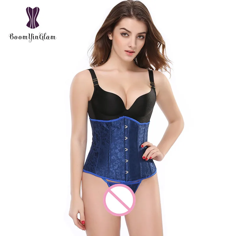 shapewear for dresses Shinny Latex And Cotton Women Pure Black Rubber Girdle Slimming Sheath 25 Steel Bones Latex Waist Trainer Plus Size Corselet shapewear underwear