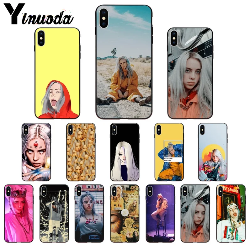 

Yinuoda Billie Eilish Custom Photo Soft Phone Case for iPhone X XS MAX 6 6s 7 7plus 8 8Plus 5 5S SE XR cover
