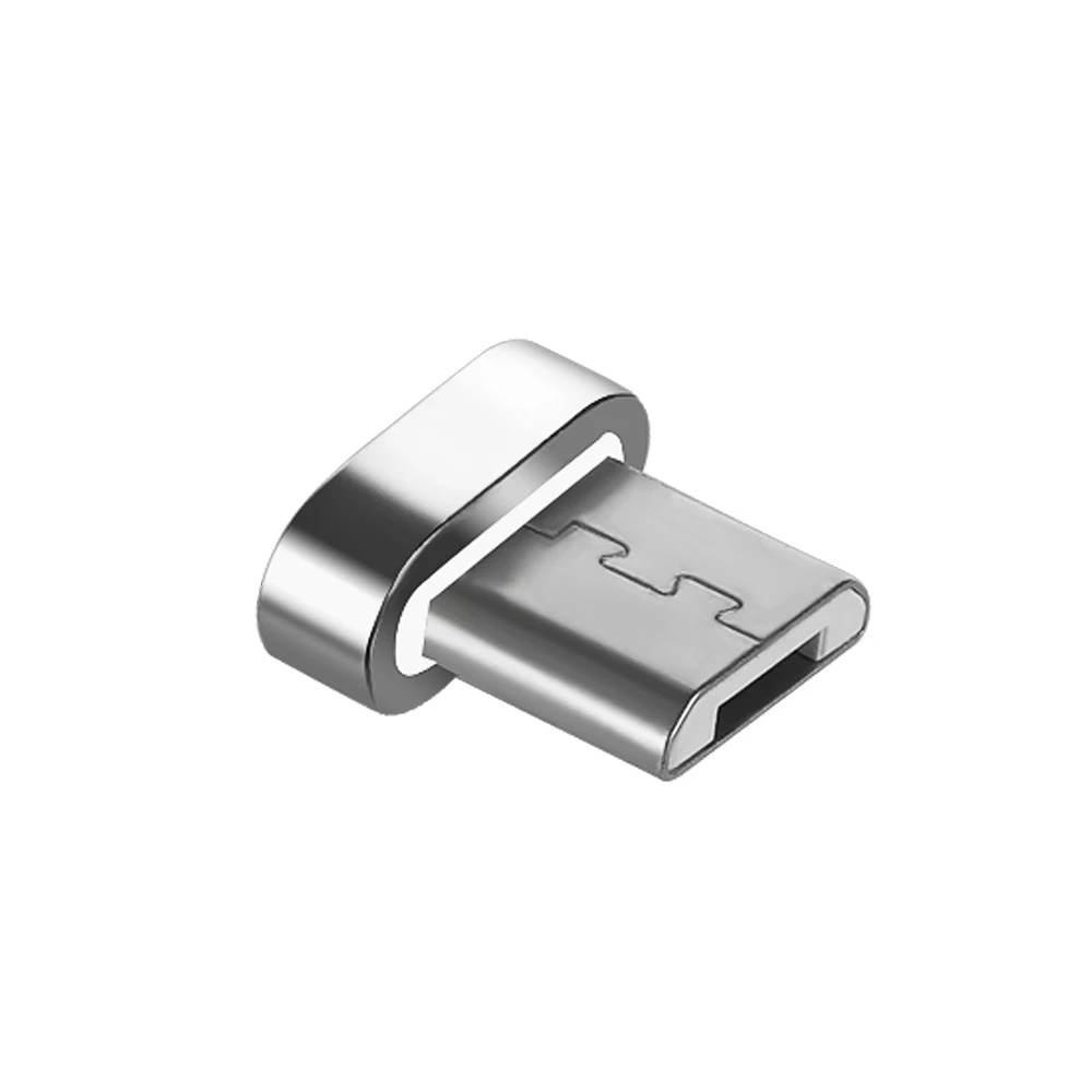 1 шт. для Android USB-C для IOS Android высокое качество серебро 3 в 1 Магнитный Micro usb type-C зарядное устройство адаптер - Цвет: micro USB plug