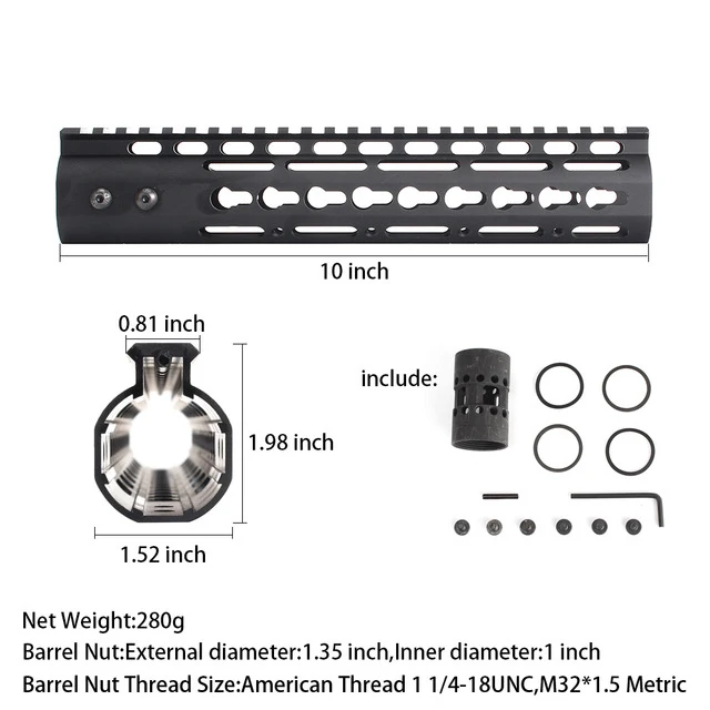 Тактический охотничий AR-15 M16 M4 " 9" 1" 12" 13," 15" AR15 бесплатно поплавок Keymod Handguard. 223/5. 56 Picatinny Rail System L - Цвет: 3