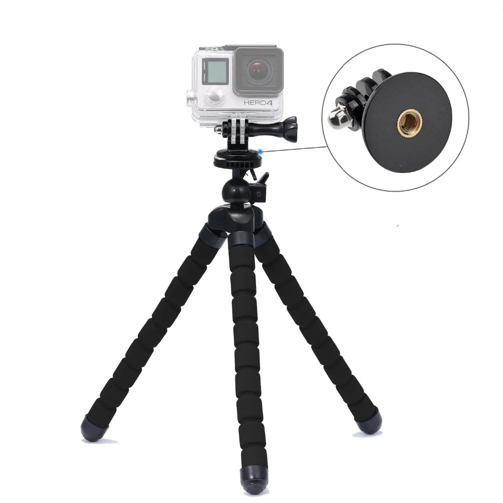 Flexible Tripod Stand 10.6" with Holder with Tripod Mount Adapter for