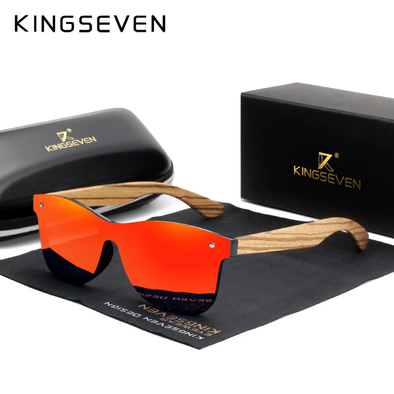 KINGSEVEN 2021 поляризационные Квадратные Солнцезащитные очки для мужчин женщин Зебра