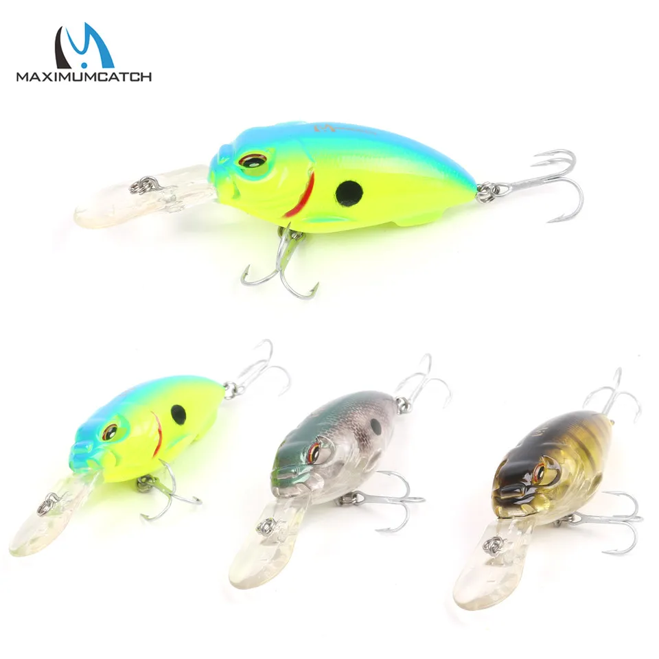 Maximumcatch погружение 0-1,5 м CrankBait жесткие рыболовные приманки 55 мм/13,5 г искусственная приманка с VMC крючки