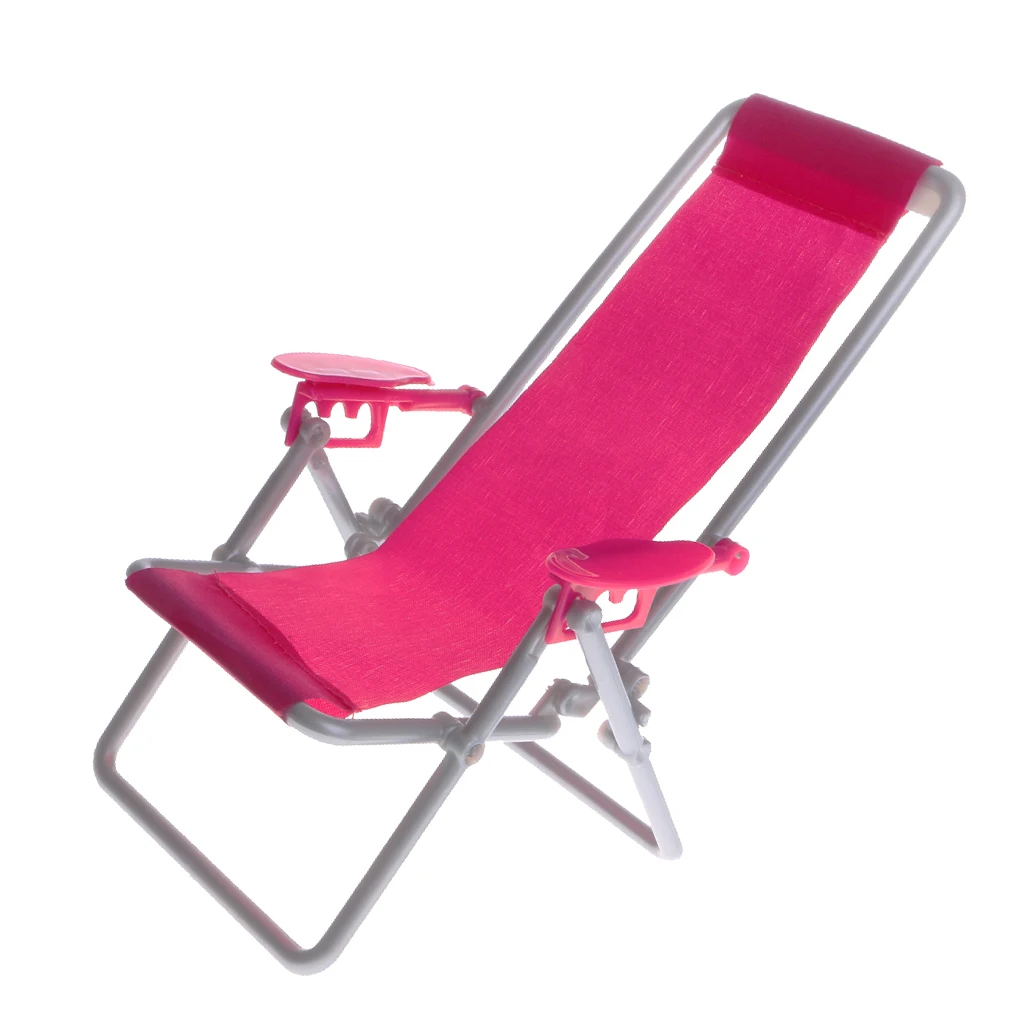 1/6 Rosy Beach Deck Chair Swing Model Dollhouse Miniature Furniture for Hot Toys   Dolls Accessory Kids Playset
