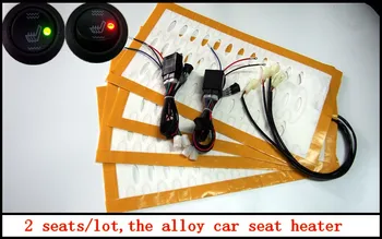 

free shipping,The new alloy seat heater with round switch and electronicl box,car heated pads car heater