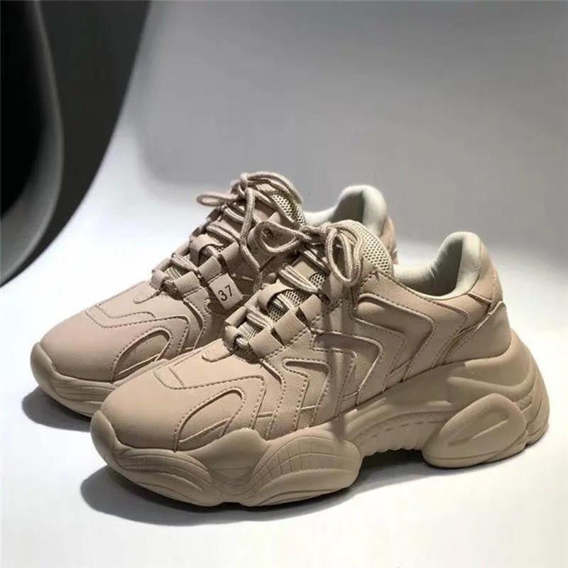 

Hot Sale Women's Running Shoes Height Platform Breathable INS Ulzza Harajuku Female Outdoor Sport zapatillas mujer M1-10