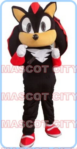 Mascotte Black Shadow Hedgehog Mascot Costume Formato Adulto Vendita Calda Anime Costumi Cosplay Carnevale Fancy Dress 2655