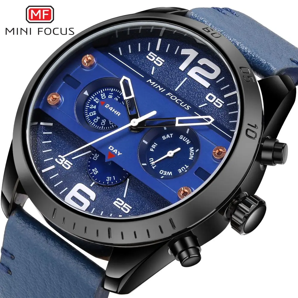 

2018 MINI FOCUS Watch Men Chronograph Waterproof Clock Mens Watches Top Brand Luxury Casual Sport Quartz Watch Relogio Masculino