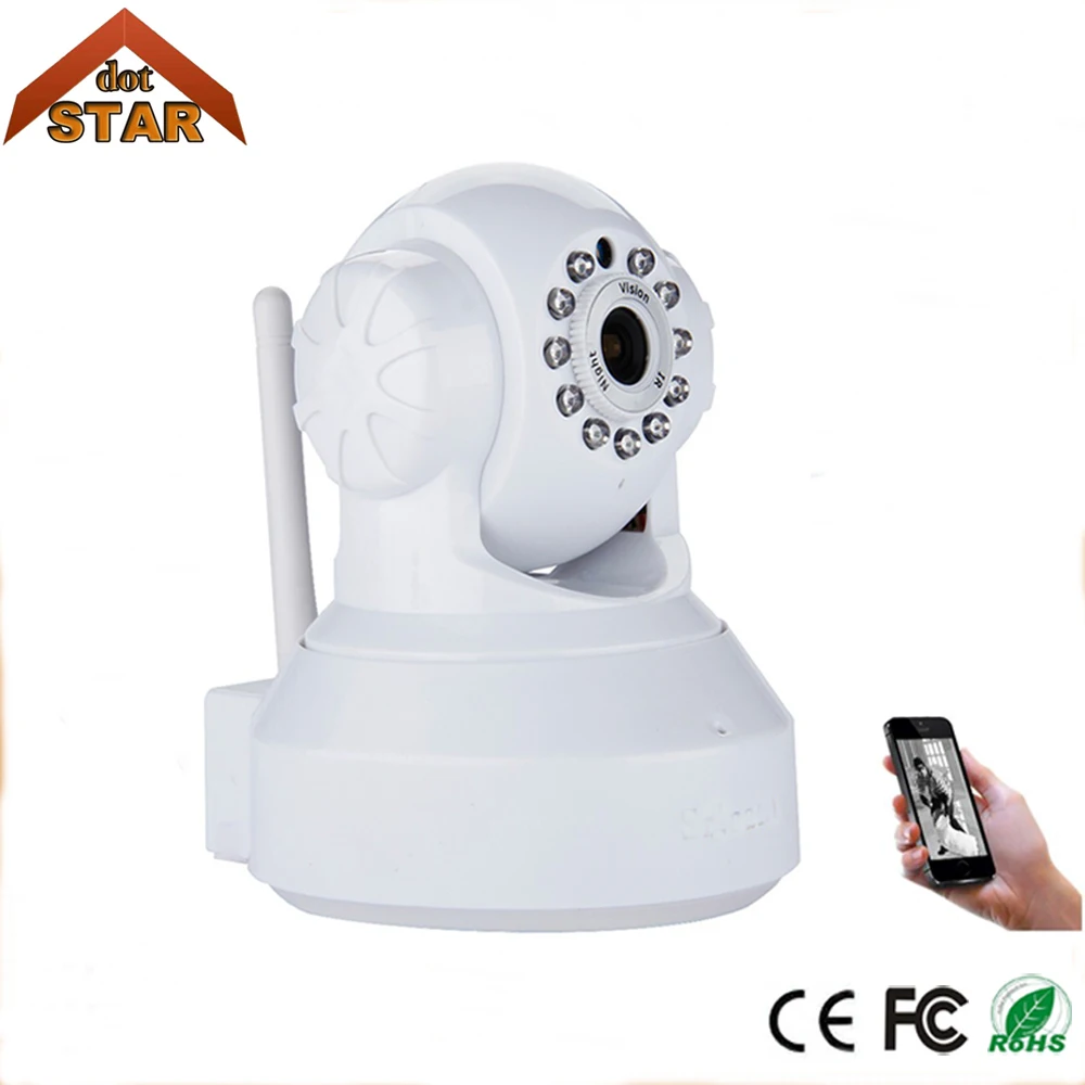 Stardot 720P HD Megapixel P2P Wireless IP Camera Wifi Night Vision Pan/Tilt with two way audio Micro SD Card Slot Baby Monitor escam qf100 p2p ip camera 720p hd wifi wireless baby monitor pan tilt security camera onvif night vision support micro sd card