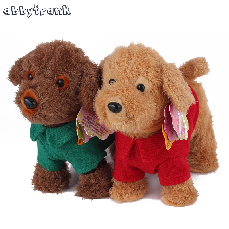 Abbyfrank Electric Teddy Dogs Pets Robot Dolls Interactive Children Music Walking Rope Plush Funny Toy For Kids Game |
