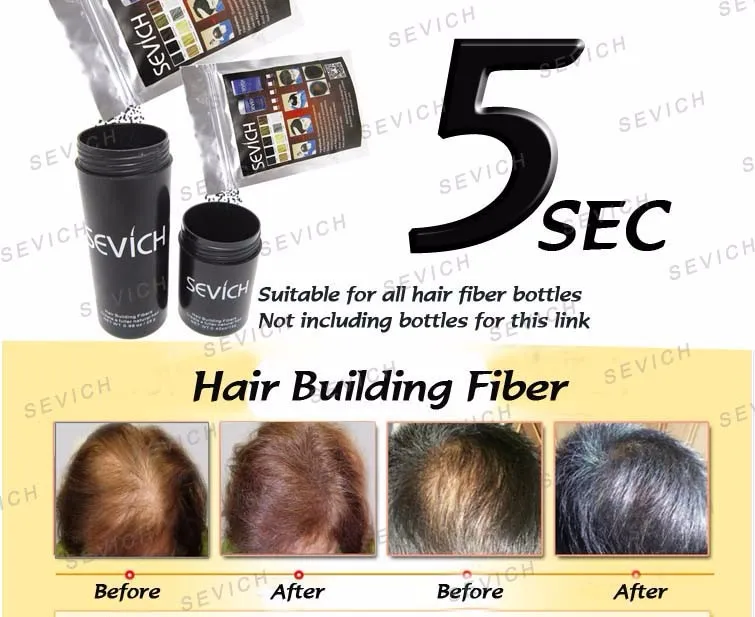 25g Hair Building Fibers Spray Applicator Styling Color Powder