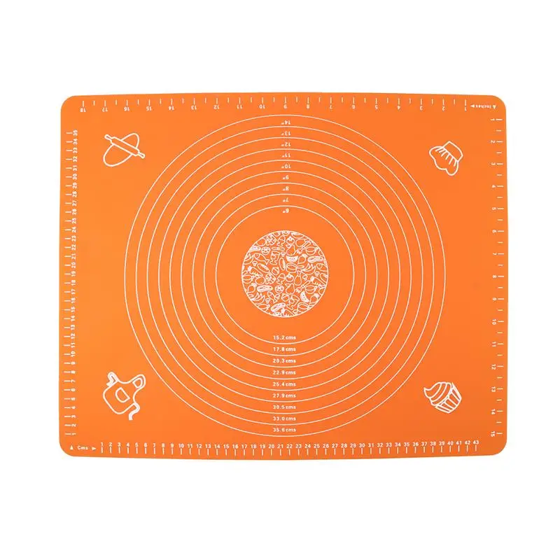 50x40cm Large Silicone Pastry Rolling Baking Mat with Measurements