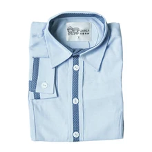 2016 New Arrival Boys Casual Blouse Long Sleeve Boys Shirt Oxford Turn-down Collar Boys Autumn Shirt