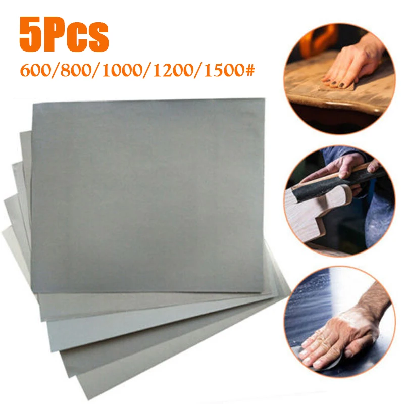 

5pcs Sandpaper Polishing Spare Parts Attachment Replacement Accessories Silicone Carbide Abrasive Grinding Useful