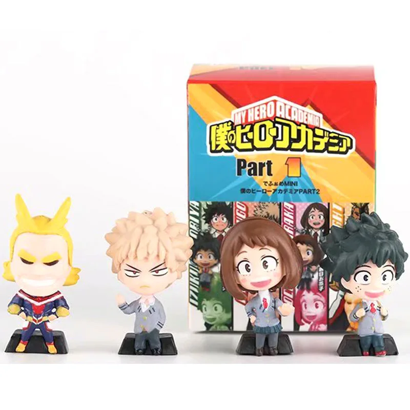 Аниме мультфильм Boku без герой мой герой Академии Izuku Midoriya Bakugou Katsuki Ochaco Uraraka игрушка фигура брелки подарок 4 шт./компл