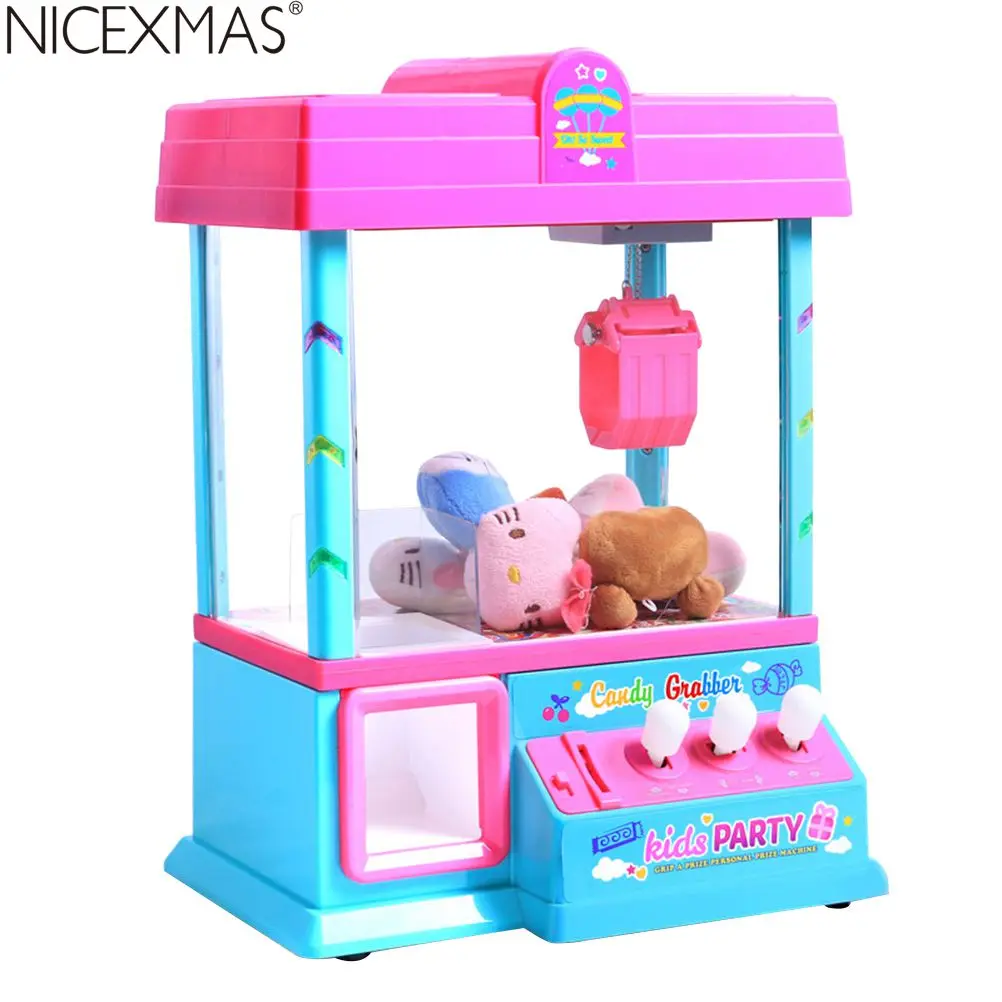 NICEXMAS дети музыка захват монета управляемая игра мини кукла машина кляп игрушка подарок для ребенка игрушка захватная машина