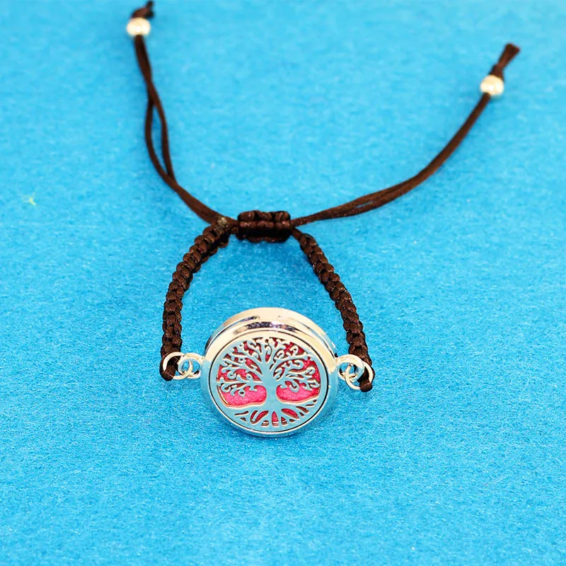 

Perfume Essential tree Diffuser Locket Bracelet 316L Stainless Steel Bangle Magnetic Randomly Send 1pcs Oil Pads as Gift K05