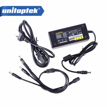 

4CH 12V 5A Power CCTV Supply Box For Camera 4 Port DC+Pigtail COAT DC Adapter