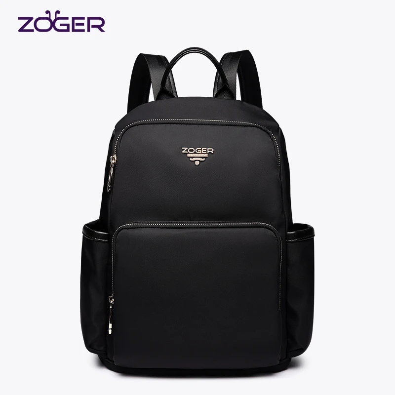 

Zoger new female backpack tide Oxford cloth canvas women's backpack wild large capacity anti-theft lady travel bag