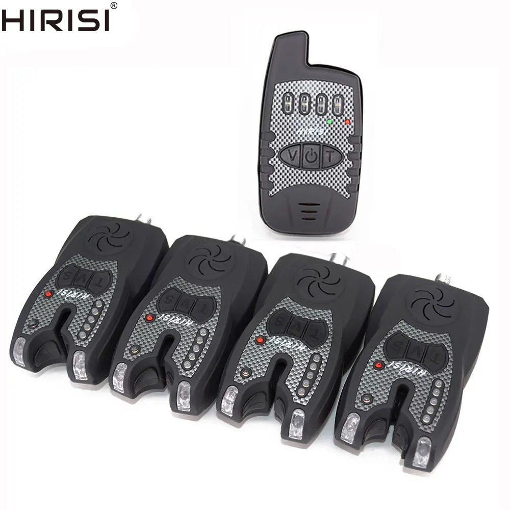 

Hirisi LED Band Nigh Light 1+4 Fishing Alarms set with Receiver B1229 Wireless Fishing Accessories