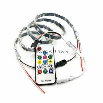

WS2812B 5050 RGB LED Strip 1M 30/60 Leds Individual Addressable 5V with 17key Controlle