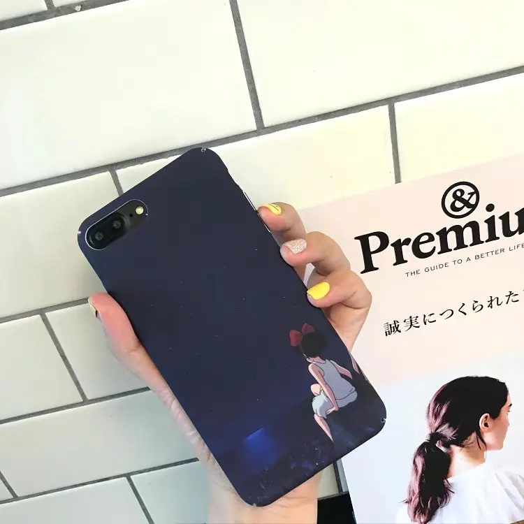Для iPhone 6 S плюс 7 8 телефон Чехол звездное небо девушка полный тела Матовый PC