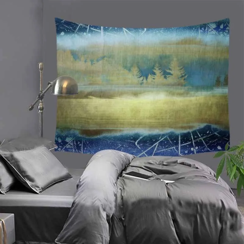 

New Creative abstract home decorative tapestry hippie mandala wall hanging tapestries Bohemian bedspread dorm decor carpet LZC24