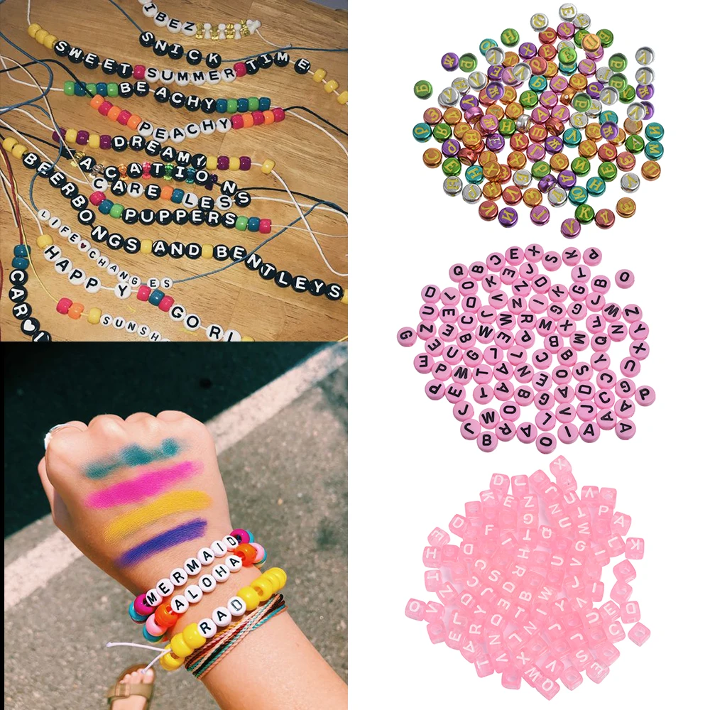 

100-500PCs Multiple styles Color Acrylic Round Ball Spacer Beads For Chain Jewelry Making DIY Accessories Handicrafts Random Mix