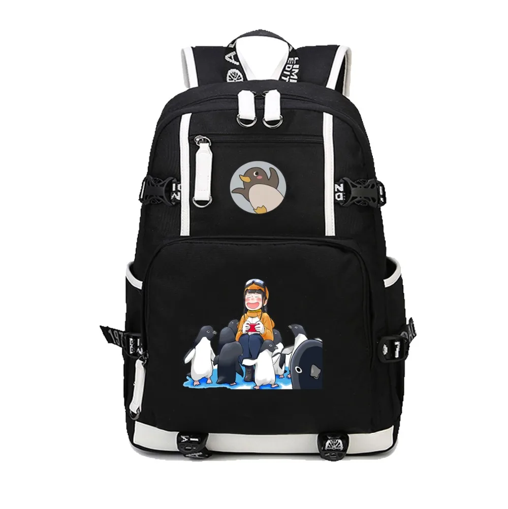 

anime A Place Further Than the Universe Backpack School Students Bookbag Unisex canvas Bags men women Travel Knapsack