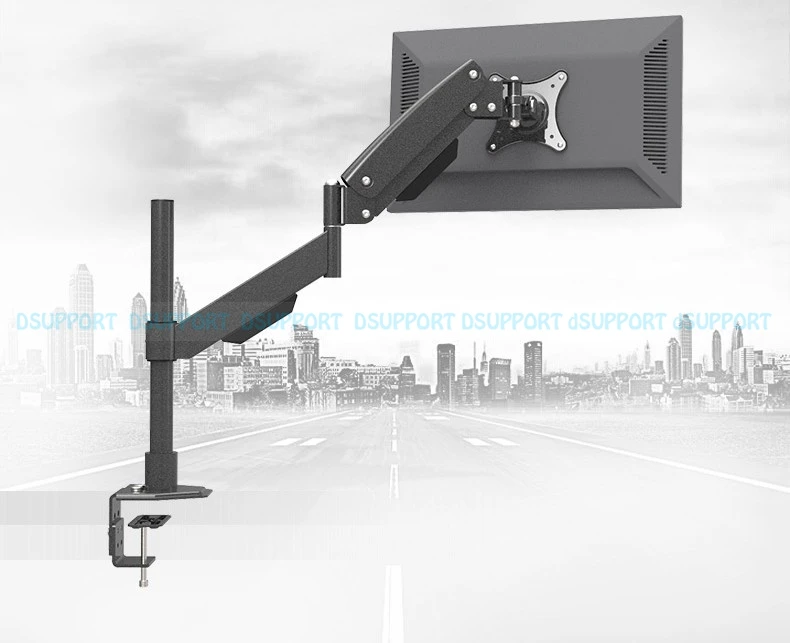 Сверхпрочный, пневматический пружинный кронштейн, регулируемый монитор, держатель для стола, зажимное крепление для телевизора, подставка для сидения, рабочая станция, загрузка 10 кг