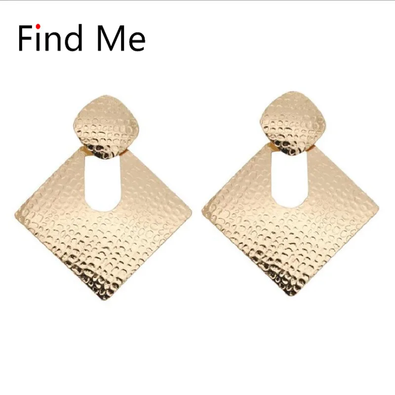 Find Me 2019 New Fashion Vintage Luxury Square Drop Earrings For Women Jewelry Multilayer Hollow Out Dangle Wholesale | Украшения и