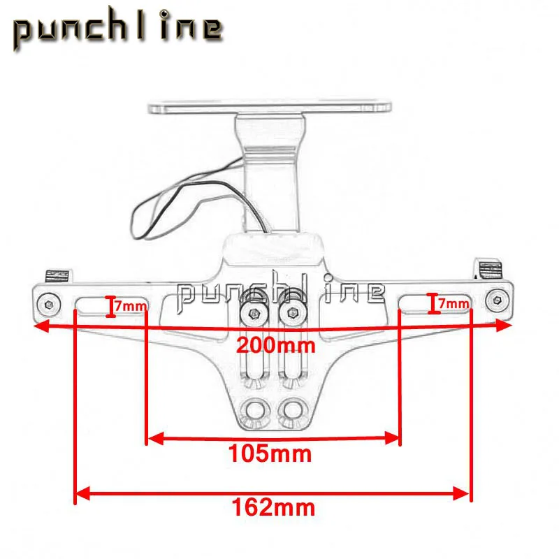 Подходит для YAMAHA MT-01 MT-03 MT-07 MT-09 Tracer MT-10 R1 R3 R6 FZ1 XJ6 крыло номерного знака держатель номерного знака