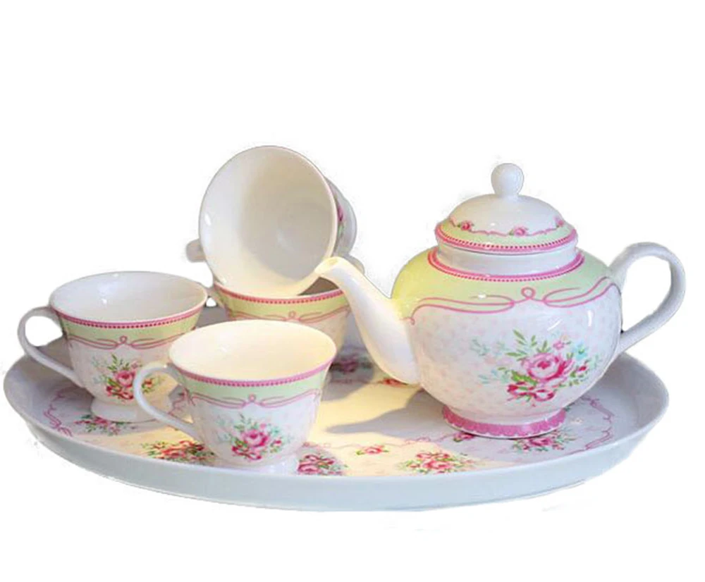 Online Buy Wholesale rose tea set from China rose tea set Wholesalers