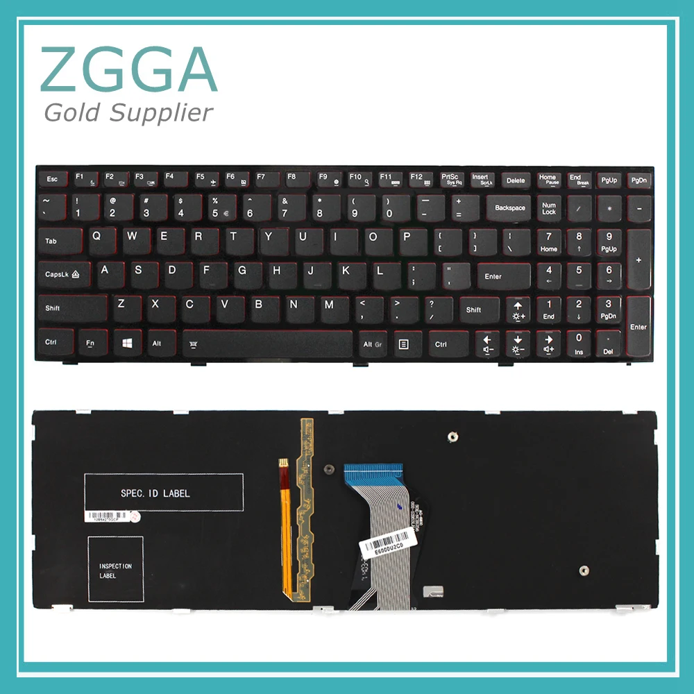 

Genuine NEW Laptop US Layout Keyboard for LENOVO Ideapad Y500 Y510P Backlit