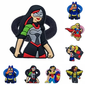 1PCS Hairbands DC Super Hero Girls Hero of the Year Kids Scrunchy Hair Band Elastic Hair Accessories Girl's Hair Rope dc super hero girls harley quinn’s spooky sticker activity book