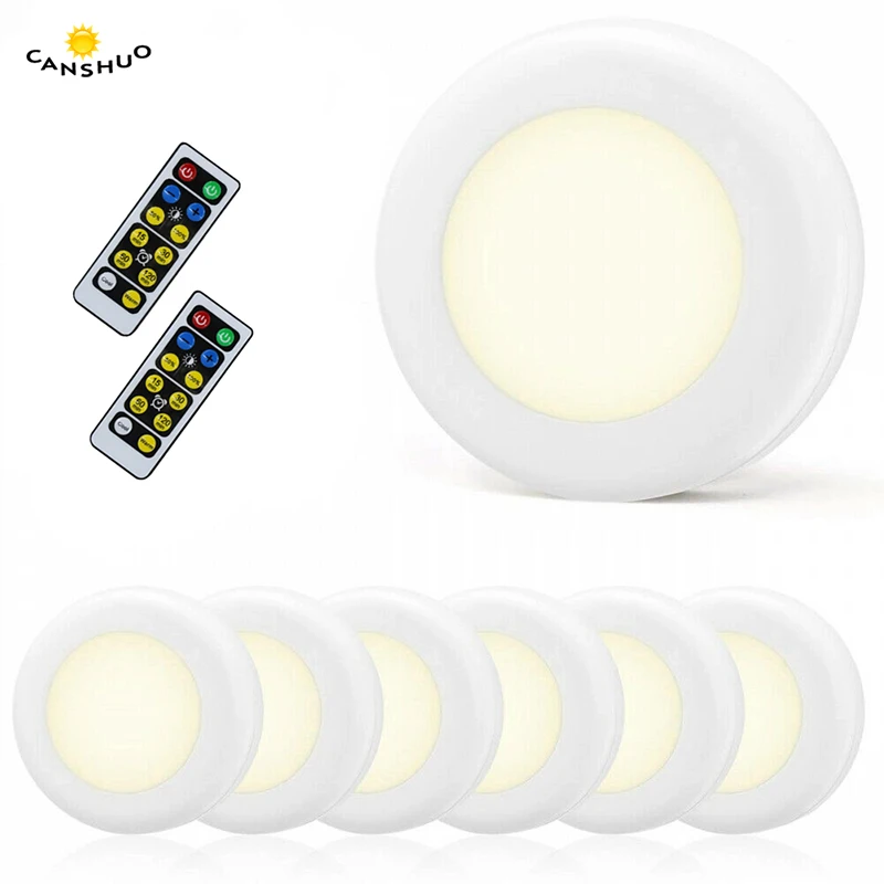 

led lighting Under Cabinet Light Dual White Wireless Dimmable Touch Sensor LED Lamps Battery Remote Control for Kitchen Closet