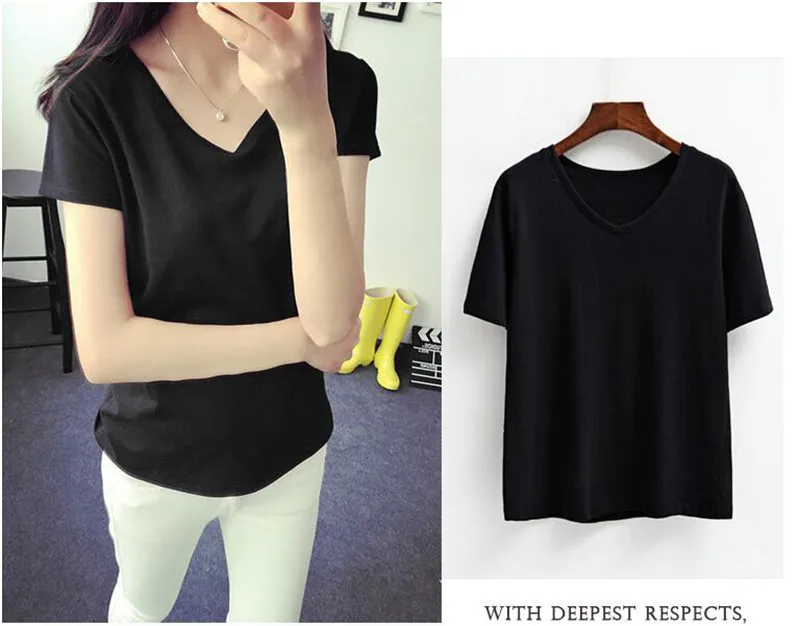 

2018 Good Quality T-shirt Fashion Casual Short Sleeve Cute Cotton Material small size