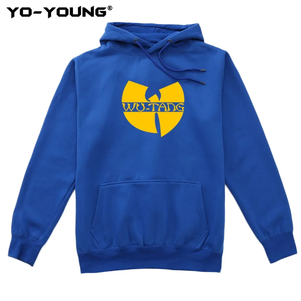 Yo-Young Steetwear Толстовка флисовый свитшот с логотипом Wutang Clan, повседневные уличные толстовки унисекс