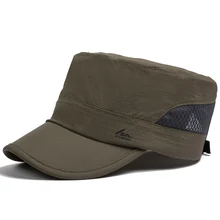 Модная Кепка унисекс для женщин и мужчин на плоской подошве военная шляпа дышащая сетчатая Шляпа Snapback полые повседневные уличные кепки s