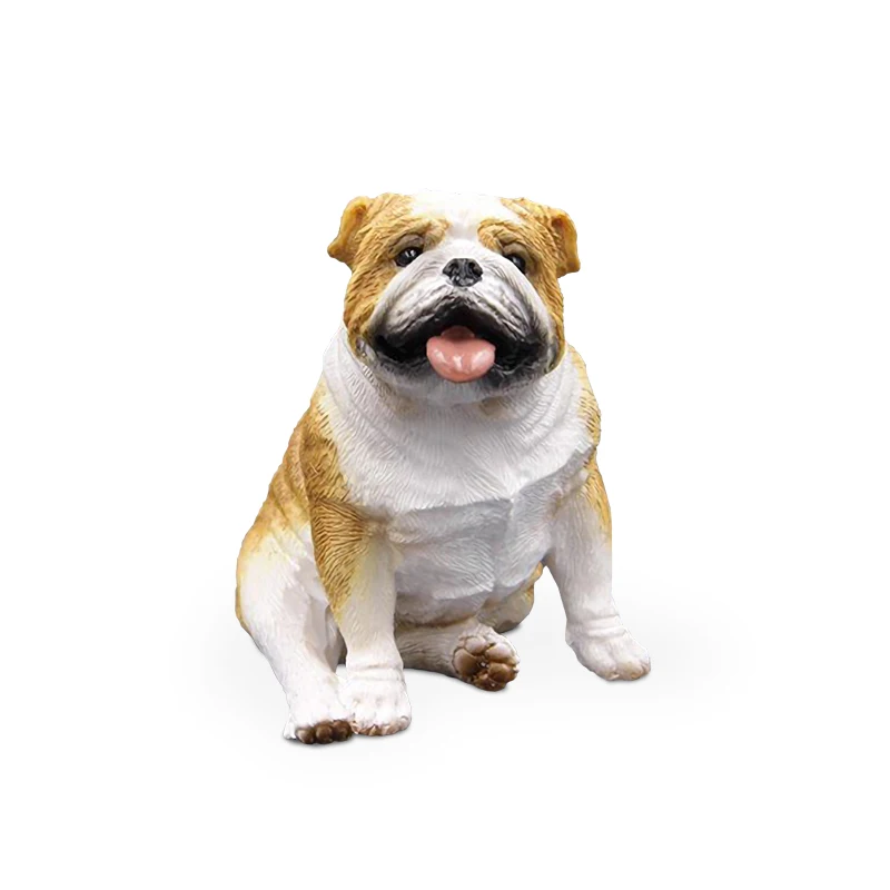 

Miniature English Bulldog Fighting Model Simulates English Bulldog Cart Displaying English Resin Handicraft Figurines Miniatures